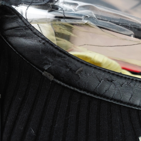 Cache Ribbed Lace Up Sweater Sz M - Picture 9 of 9